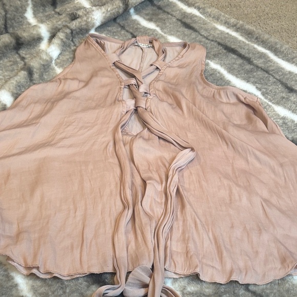 Free People Sleeveless Beige Blouse - Picture 3 of 7